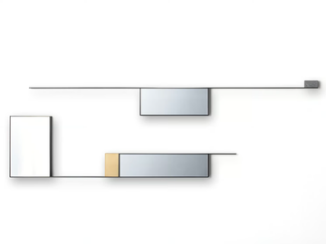 MIRROR LINES - Framed wall-mounted steel mirror by MDF Italia - view 2